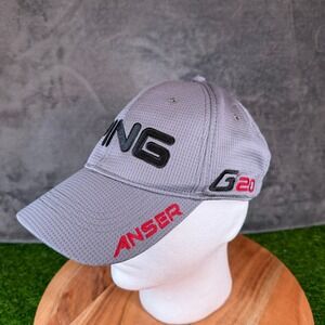 PING G20 Anser Golf‎ Cap Hat Men Gray Adjustable Strap Baseball Style Mens